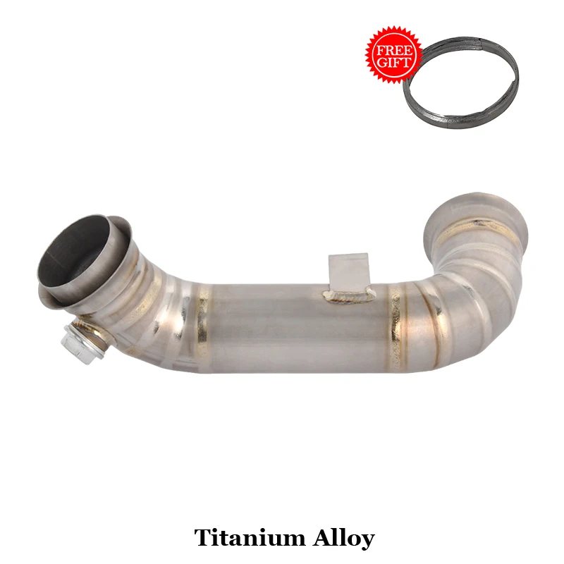 Slip On Motorcycle Exhaust Muffler Escape System Titanium Alloy Middle Mid Link Pipe For CFMOTO 800MT CF 800-5A 2024 2025 Years