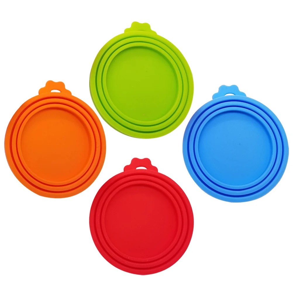 Pet Food Can Fresh-keeping Covers Reusable multifunction Silicone Food Storage Keep Fresh Tin Lids universal Kitchen Supply