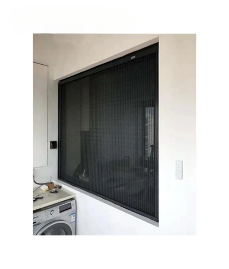 

Hot Selling Easy Installation Plisse Vertical Rolling Mosquito Screen Window & Door with Top Quality