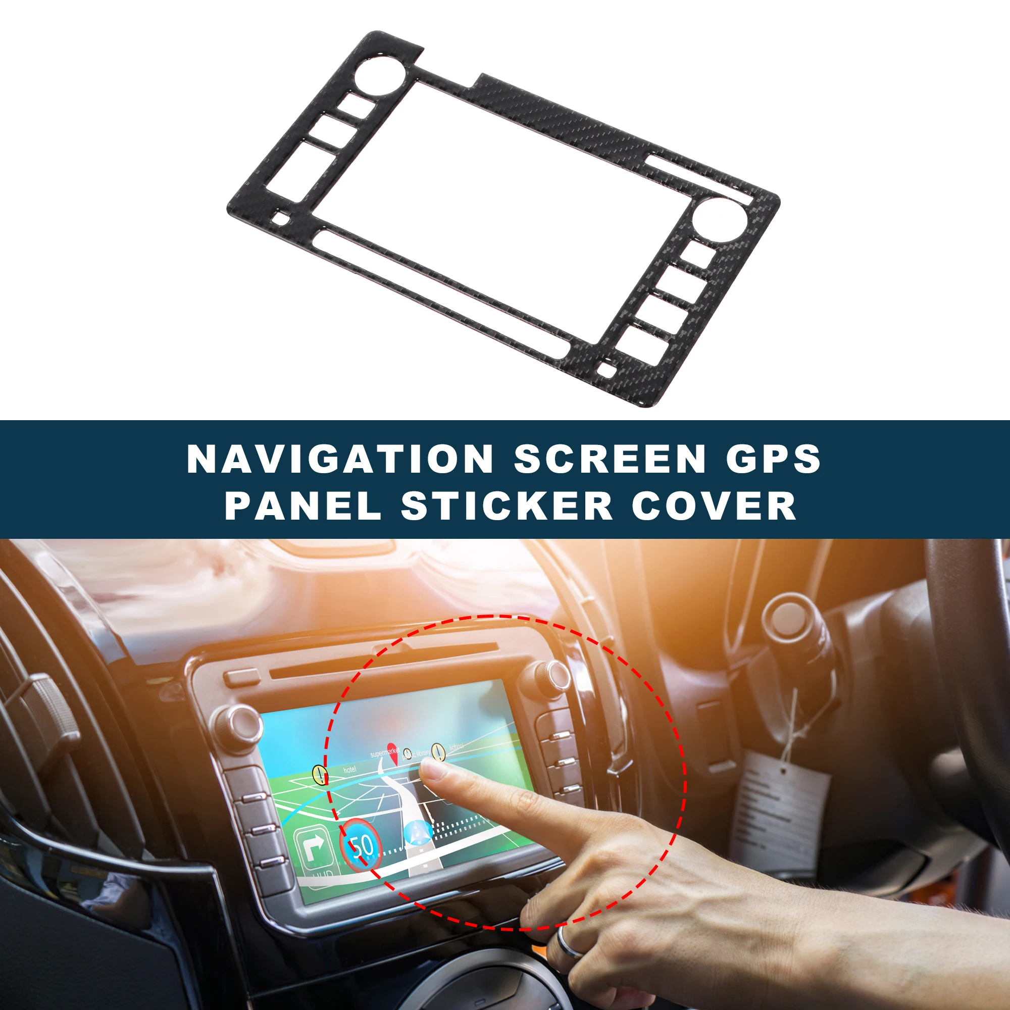 

UXCELL Navigation Screen GPS Panel Sticker Cover for Toyota Tacoma 2016-2023