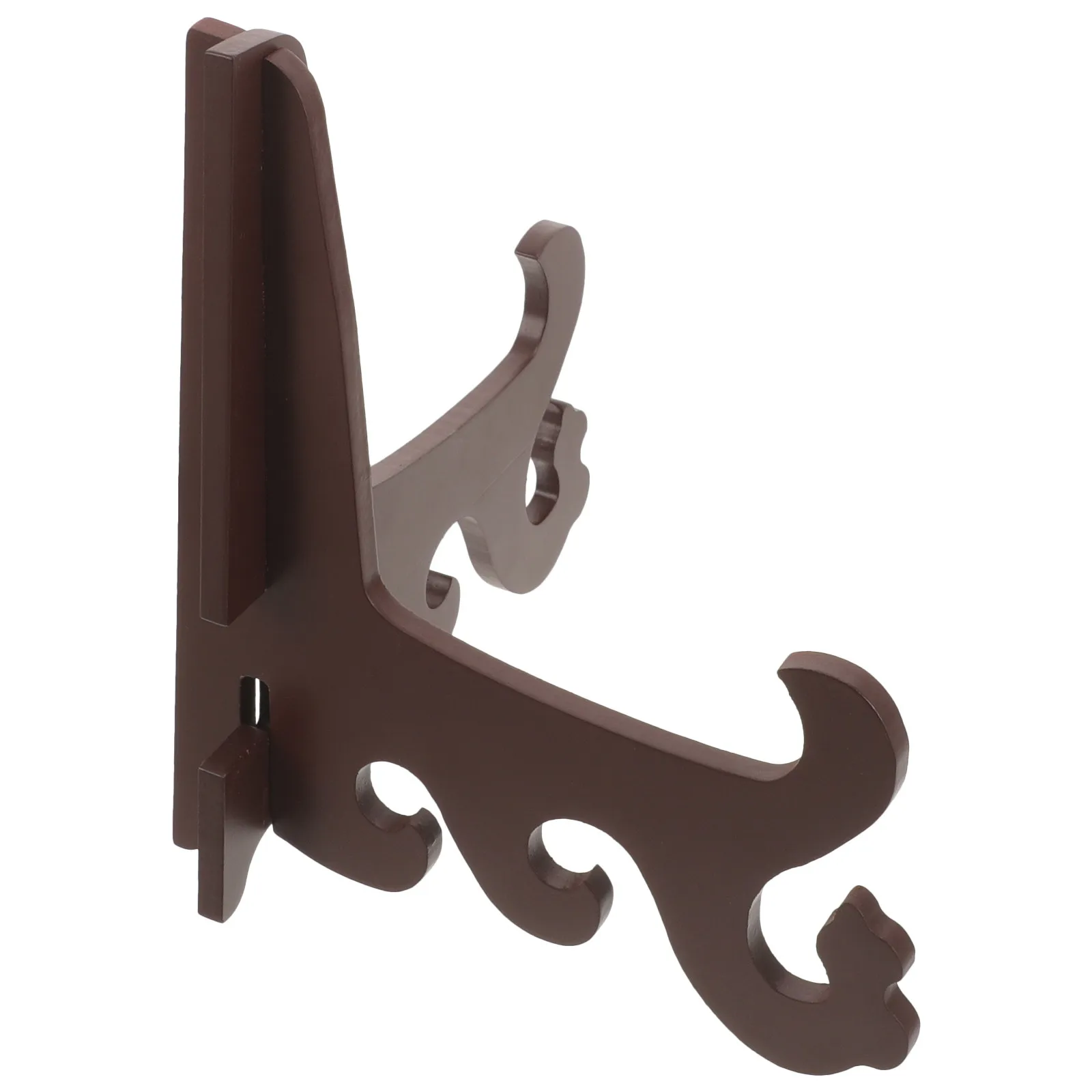 Wood Display Rack Desktop Stable Menu Holder Photo Frame Stand Decorative Plate Holder for Fair Restaurant Home School Display
