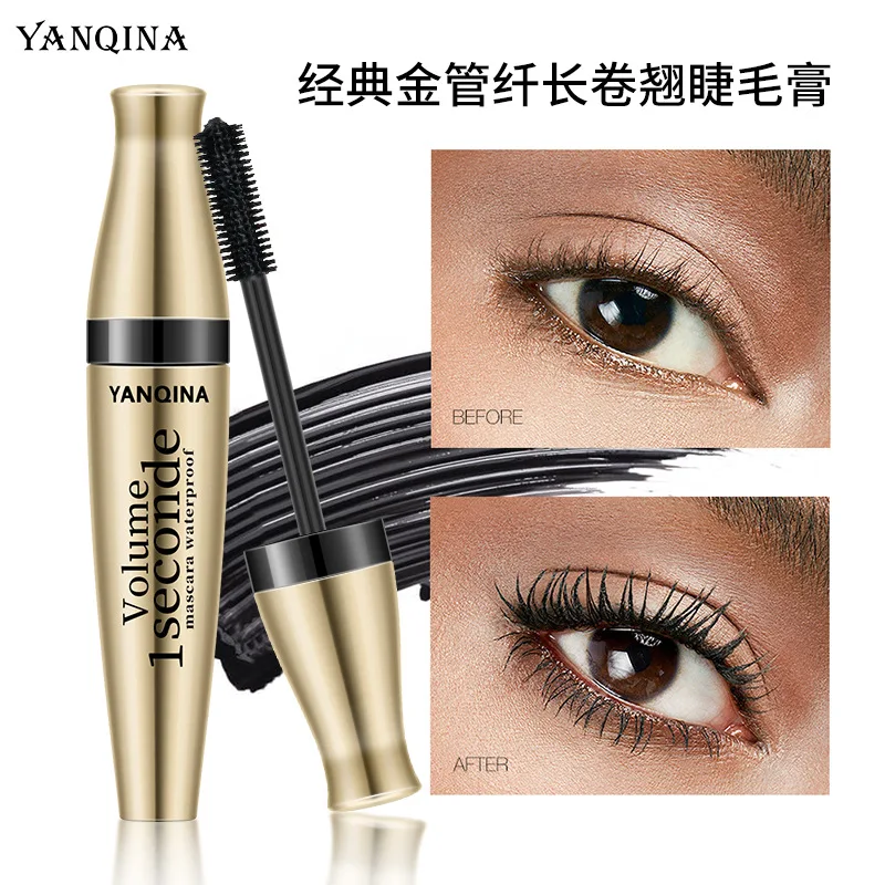 24Pcs Set 4D Silk Fiber Curling Thick Mascara Waterproof Lasting Black Eyelash Makeup No Blooming Eye Lashes Mascara Wholesale