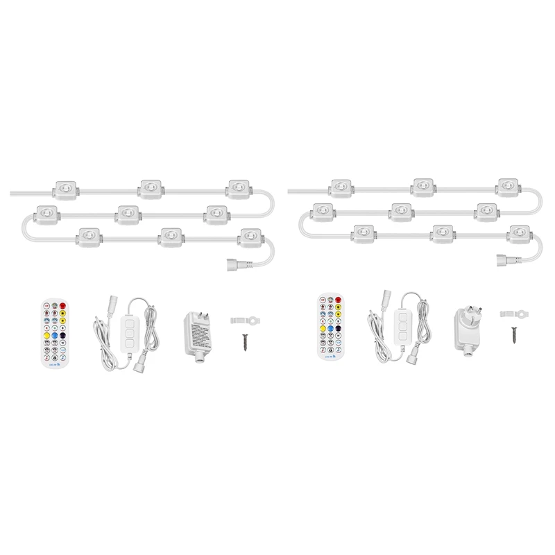 

Tuya WiFi Smart Eaves String LED Light Outdoor IP67 Waterproof RGB Color RF Remote Control for Alexa Google Home-AA70