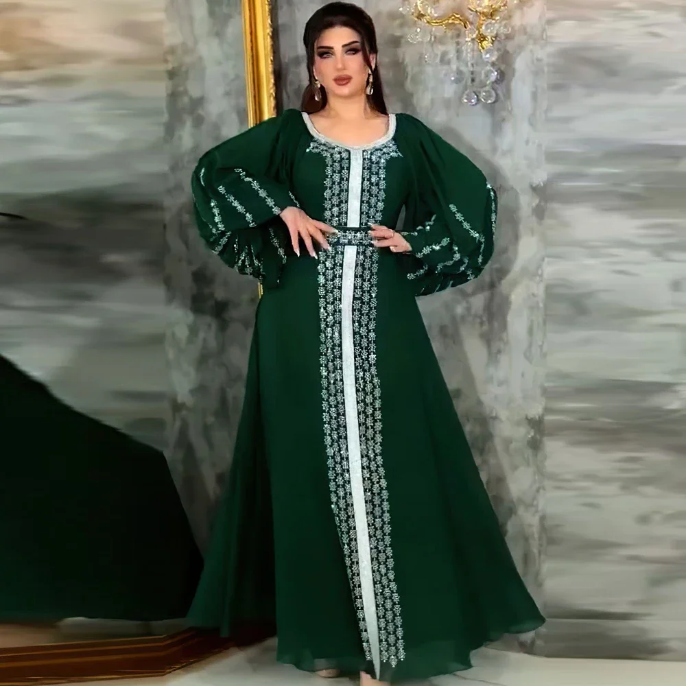

Luxury Diamonds African Dresses for Women Dubai Evening Gown Muslim Dress Turkey Kaftan Eid Djellaba Caftan Morocco Robe Abayas