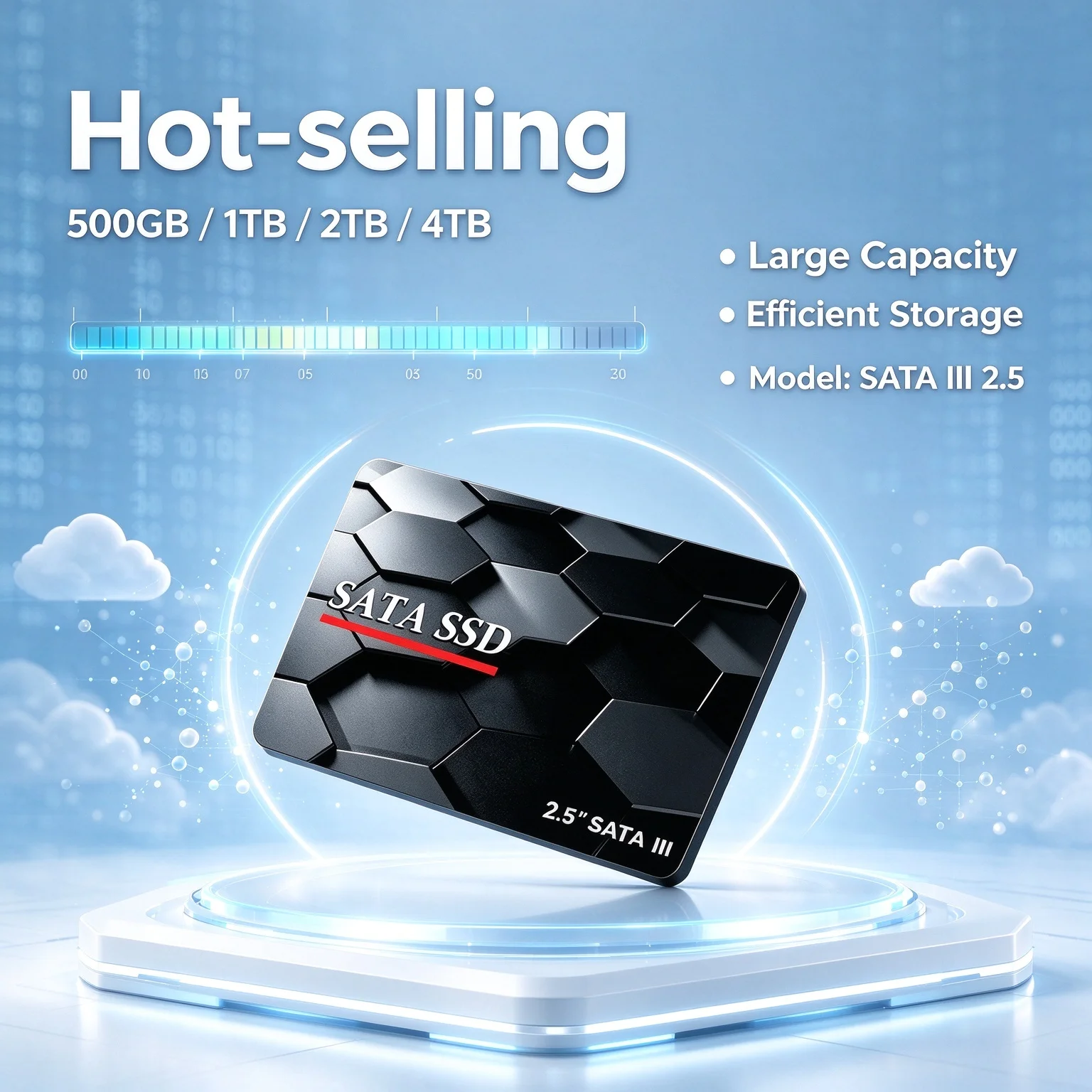 2.5 Inch SATA III Solid State Disk Internal Hard Drive 4TB 2TB 1TB 500GB High Speed Shock Resistant Stable Notebook Laptop PC