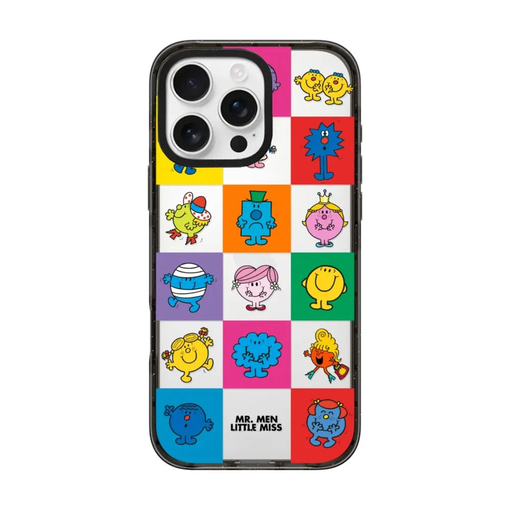 MISS 2.0 Custodia magnetica per telefono con bordo nero acrilico per iPhone 17 16 15 14 13 12 Pro Max Custodia