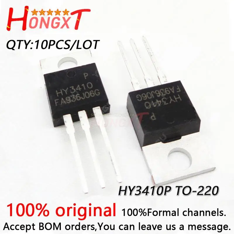 

10 шт. 100% Новый оригинальный импортный HY3410 HY3410P TO-220 MOS FET 100V 140A.
