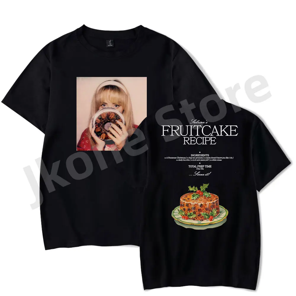 Sabrina Carpenter Tour T-shirts fruitcake Album Merch Women Men Fashion Casual Short Sleeve Tee Streetwear