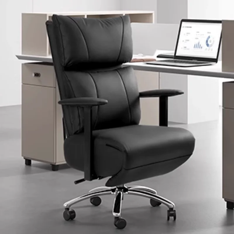 

Conference Reading Office Chair High Back Ergonomic Adjustable Swivel Wheels Computer Meeting Room Study Home Comfortable Seat