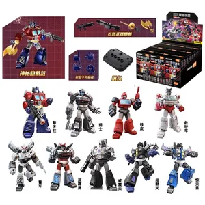 Transformer Building Block Action Figure Toy para Crianças, Brinquedos de Emenda, Optimus Prime, Bumblebee, Shockwave, Megatron, Presente, 1 Pc, 9Pcs 6 principais vendas brinquedos lata - №5