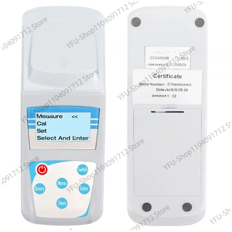 ZD-10A Portable Turbidimeter Turbidity Meter Light Turbidity Meter Sewage Treatment 0-1000NTU with Calibration fluid