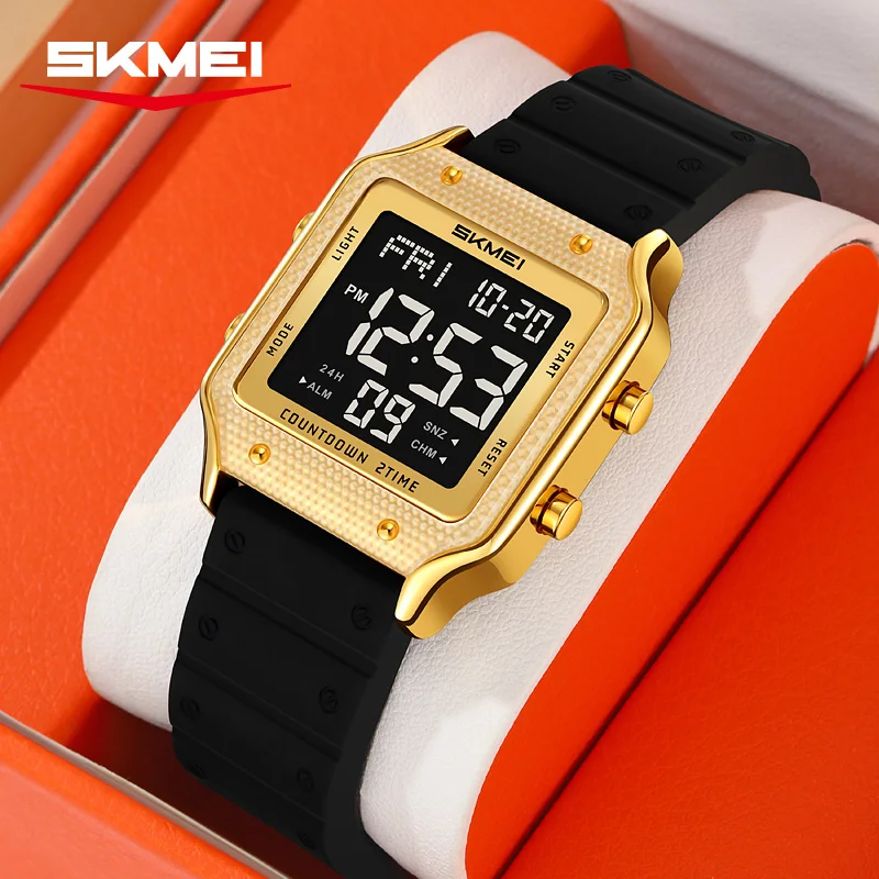 

SKMEI электронные часы с будильником и датой, спортивные цифровые наручные часы для мужчин и женщин, студенческие хронографы, водонепроницаемые военные часы Reloj Hombre