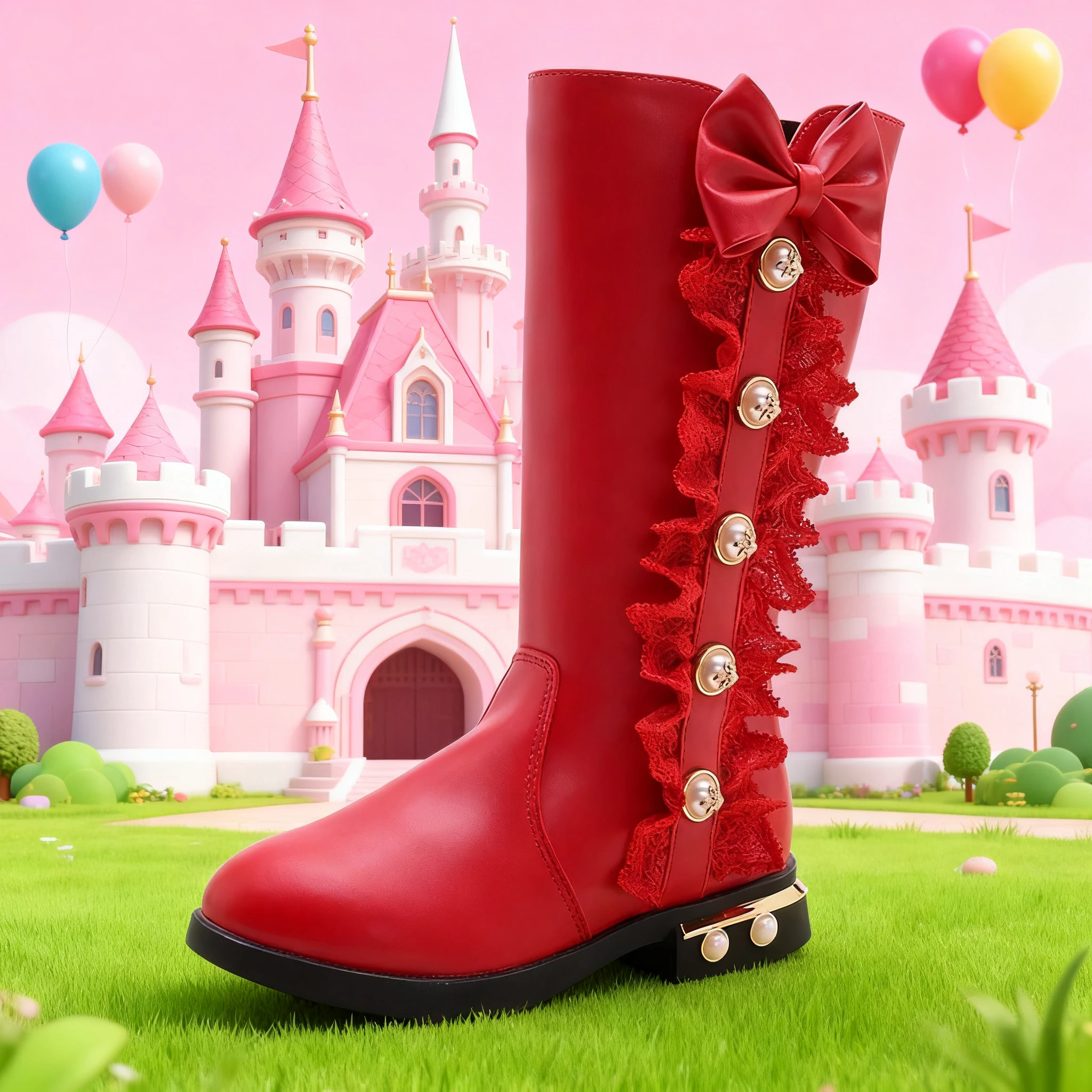 

New 2025 Winter Children Snow Boots Fashion Bow Girls Princess Soft Leather Long Boots Plus Velvet Kids High Boots Casual Shoes