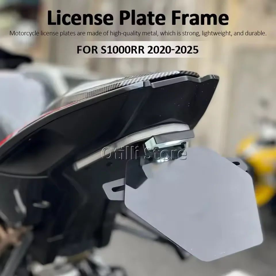 

For BMW S1000 RR S1000RR S 1000 RR 2020-2025 2024 2023 Motorcycle Accessories Tail Tidy Rear License Plate Holder With Led Lig