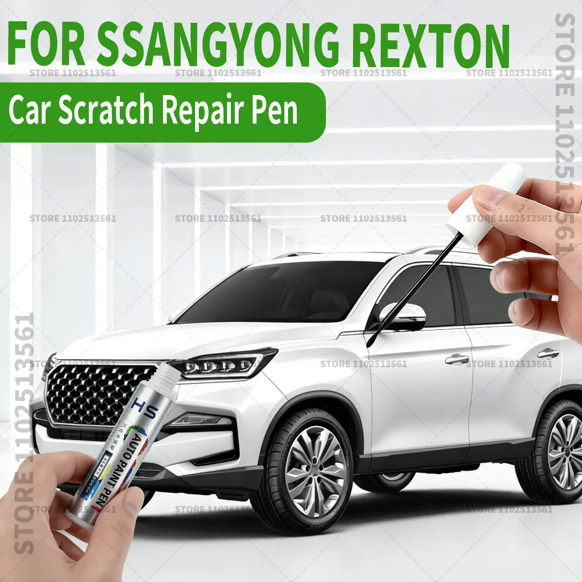 

Ручка-корректор для ремонта автомобильной краски KGM SsangYong Rexton: аксессуары для устранения царапин, цвета: синий, серебристый, белый, черный, графитовый.