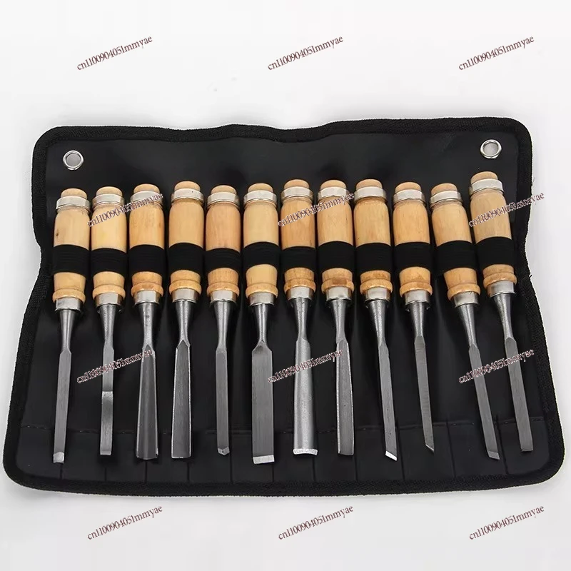 Wood carving 12-piece set, carving knife set, chisel, woodworking carving chisel