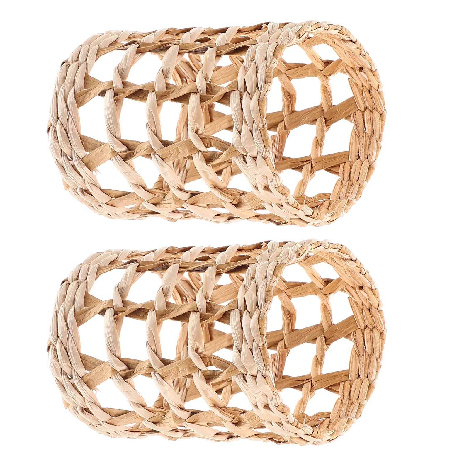 

2Pcs Straw Cup Holder Woven Glass Cup Sleeves Heat Resistant Anti-Scald Insulator Sleeve Protective Covers for Drinking Glasses