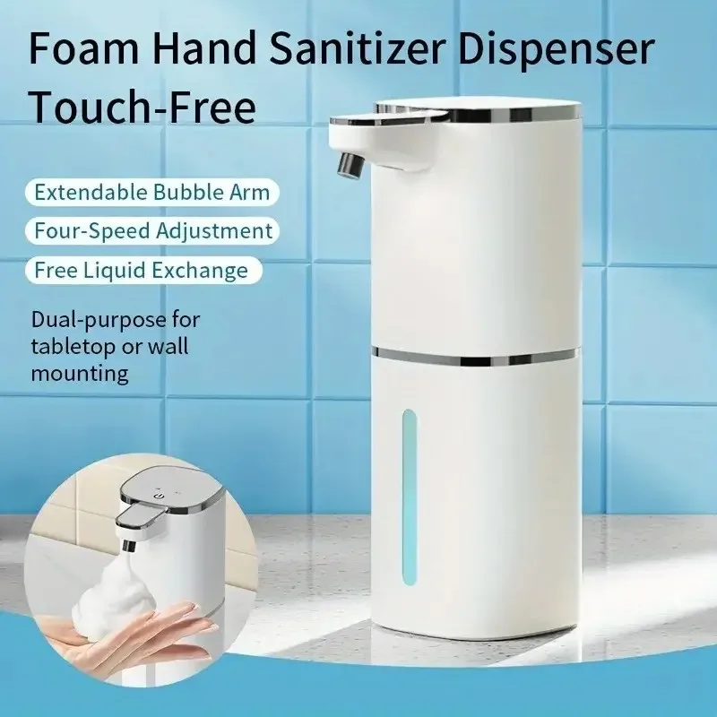 

Large Capacity Touchless Countertop Or Wall-Mounted 4-Gears Adjustable Foam/Gels Smart Infringing Automatic Soap Dispenser