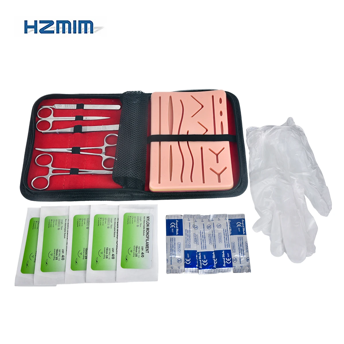3 Layer Complete Surgical Suture Training Kit With Anatomical Model For Medical Science & School Use