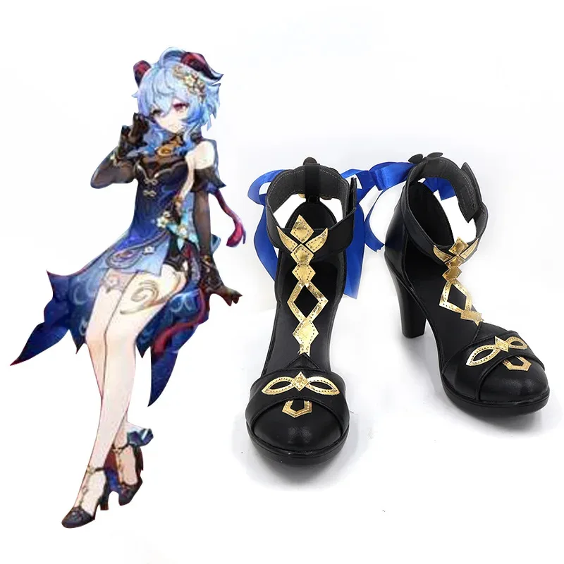 Games Sweet Rain of Genshin Impact Cosplay Shoes Boots Halloween Party Role Play Custom Made