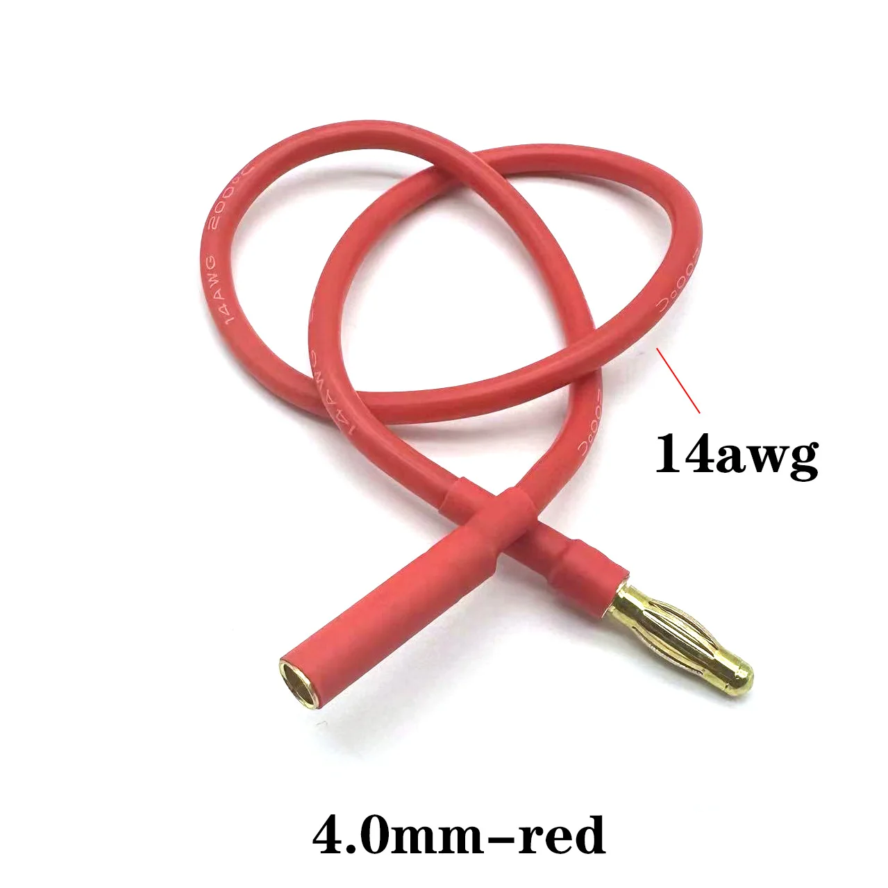 10cm20cm30cm motor extension cable 3.5/4.0mm banana connector 14-18AWG silicone extension cable for RC drone motor ESC DIY parts