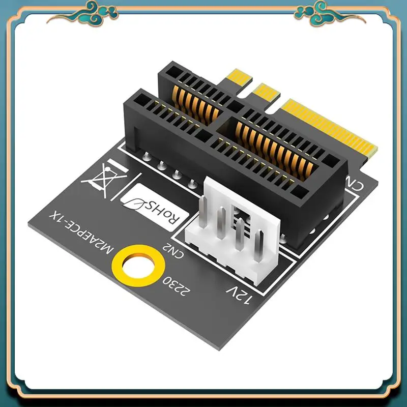 (New)-M.2 NGFF Key A/A+E/E To PCI-E 1X Adapter PCI Express 1X Converter Card With Power Cable Durable Easy Install Easy To Use