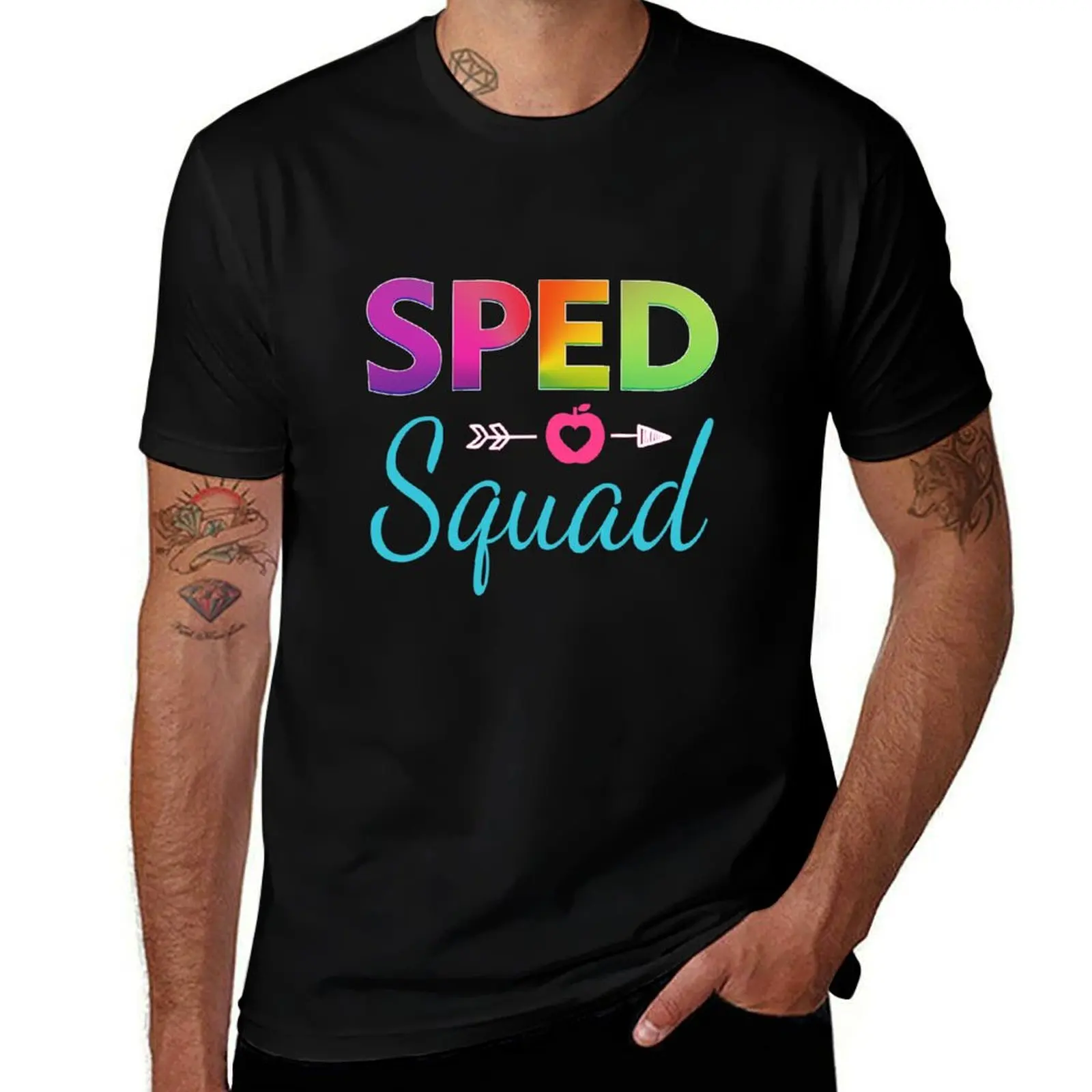 

SPED Squad Special Ed Squad Back to School Teacher T-Shirt t shirts for man cotton funny t shirt man plain T-Shirt