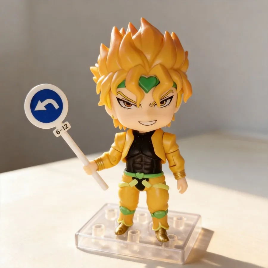 

JoJo's Bizarre Adventure Dio Brando 10cm Q Version Action Figure Collectible Model Toy for Anime Fans
