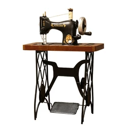 Vintage Iron Sewing Machine Model Clothing Shop Window Ornaments Old Object Decoration Creative Crafts