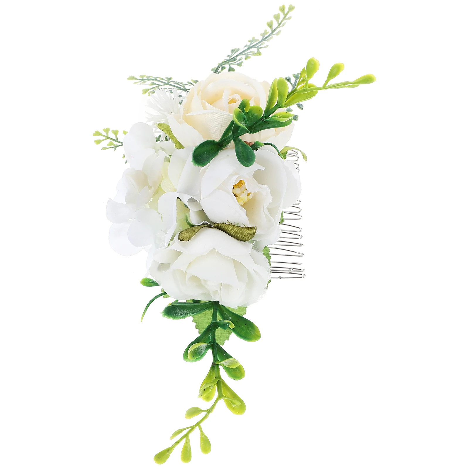 

Versatile Artificial Flower Hair Comb Stylish Women Accessory Elegant Bridal Wedding Side Combs for Hairstyles and Outfits