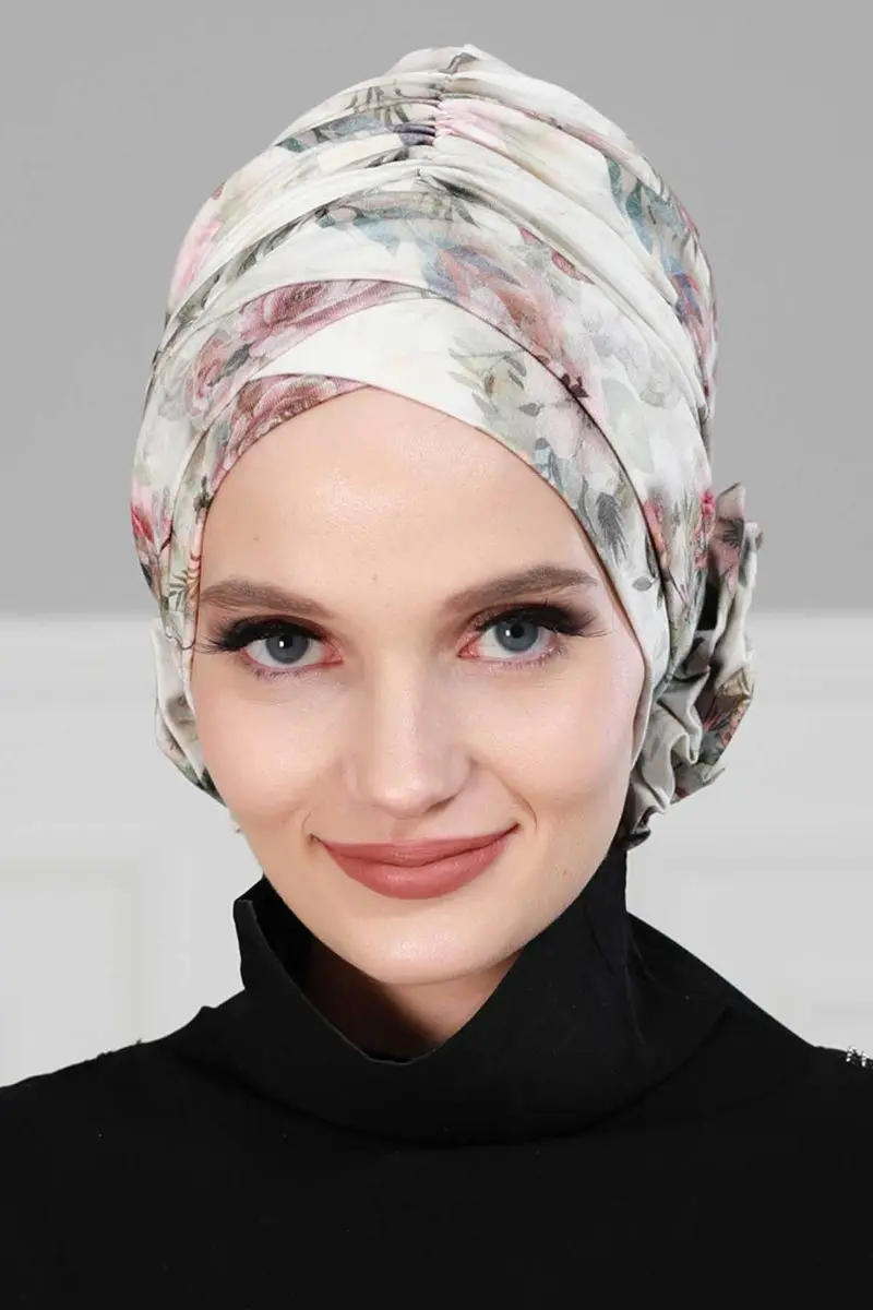 Cross Rose Bone Natuur Olive Patroon