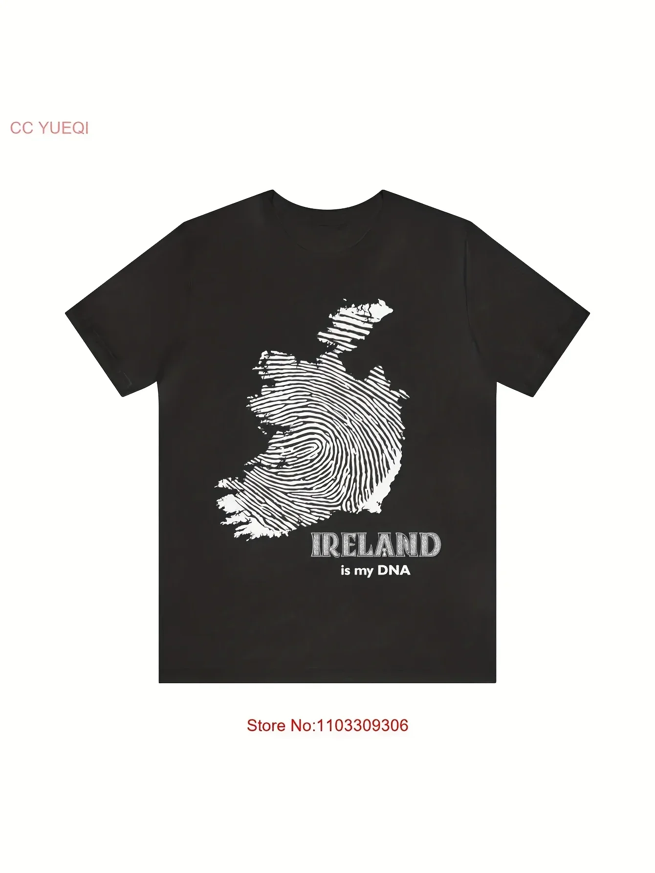 

Ireland Is My DNA t shirt for Women Men | Irishman Fingerprint Jersey Tee New Year 2025 Harajuku Oversize T-Shirts Clothes Men