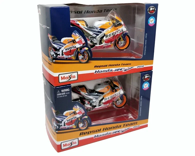 Maisto 1:18 Honda Repsol Team RC213V #26 Dani Pedrosa #93 Marc Marquez 2018 Racing Diecast Motorcycle