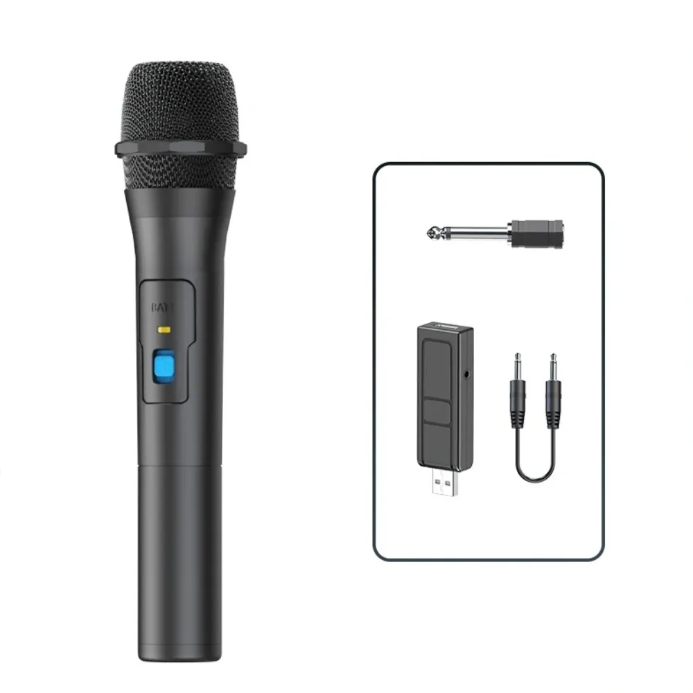 Wireless Microphone System Kits USB Receiver Handheld Karaoke Microphone Home Party Smart TV Speaker Singing Mic