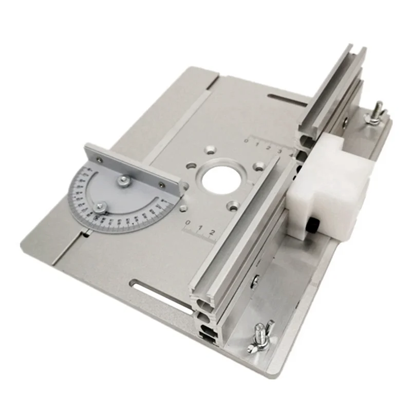 

AB51 Router Table Insert Plate Miter Gauge For Woodworking Benches Table Saw Multifunctional Trimmer Engraving Machine