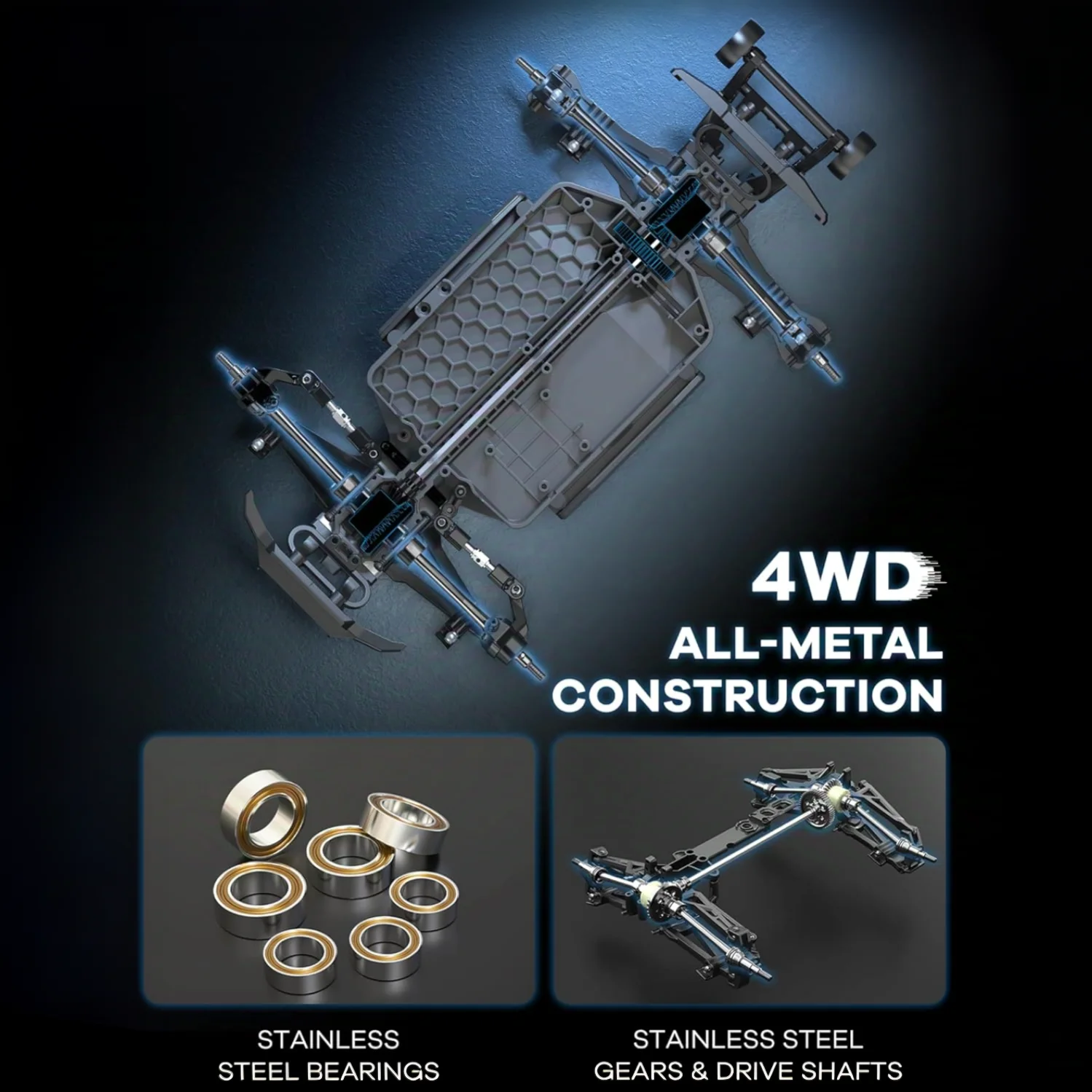 MJX Hyper Go 16207 70 km/ساعة 1/16 4WD سيارة سباق بدون فرش عالية السرعة الانجراف سيارات 2.4G سيارات التحكم عن بعد على الطرق الوعرة شاحنة اللعب #5