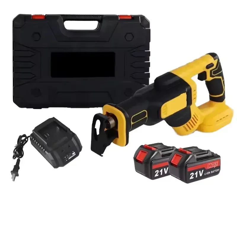 21V High Power Brushless Reciprocating Saw Cordless Electric Handheld Multi Function Tool for Outdoor Cutting