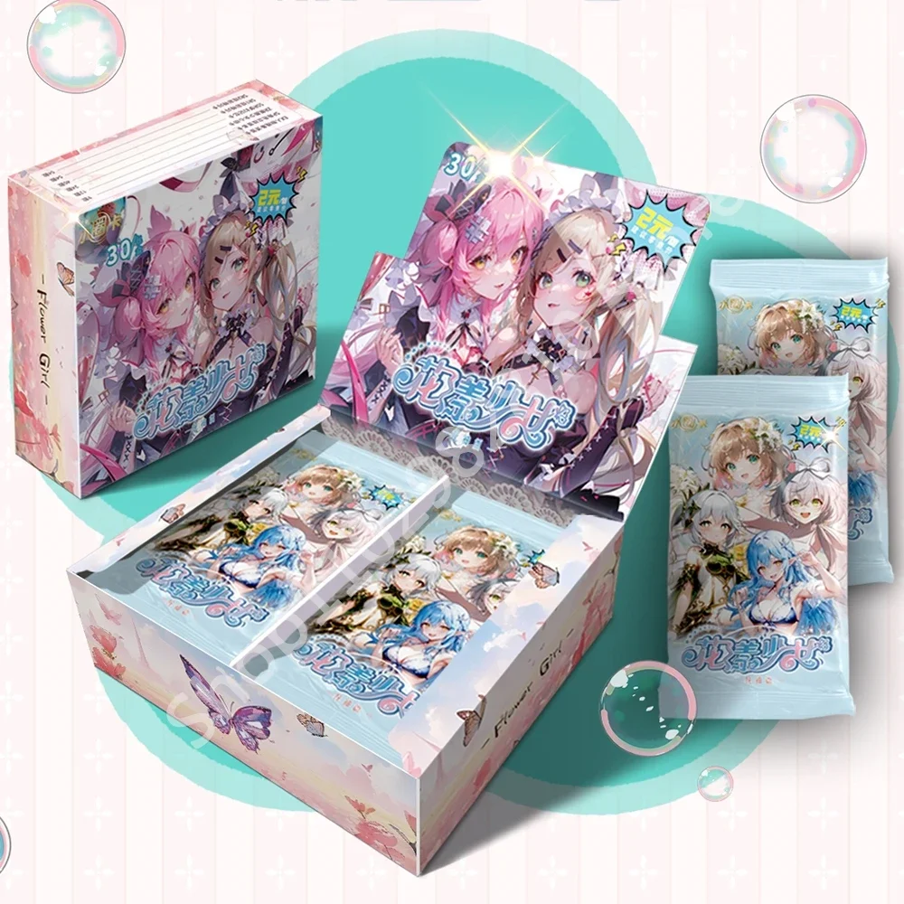 

Newest Goddess Flower Girl Collection Cards 2M01 PR Booster Box Anime Girls Party Swimsuit Bikini Game Card Child Kids Toy Gifts