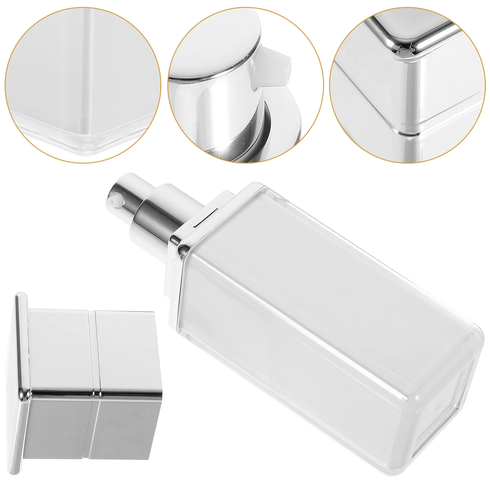 

3pcs 30Ml Refillable Lotion Pump Bottles Water Emulsion Bottle For Shampoo Conditioner Travel Size Reusable Leak-Proof Dispenser