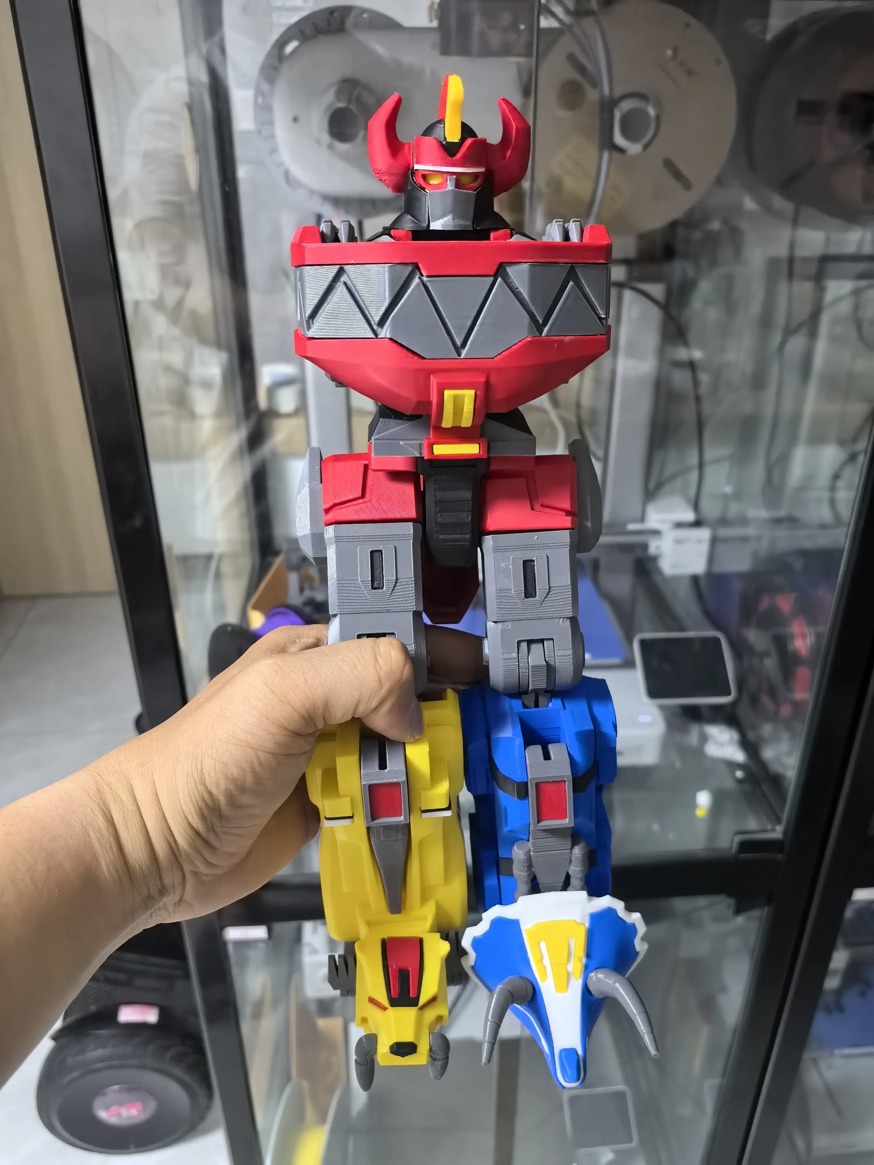 3D Printed T-Rex Model Dinosaur Team Display Piece High Quality Collectible Toys for Ages 8 And above Robot Mecha Series