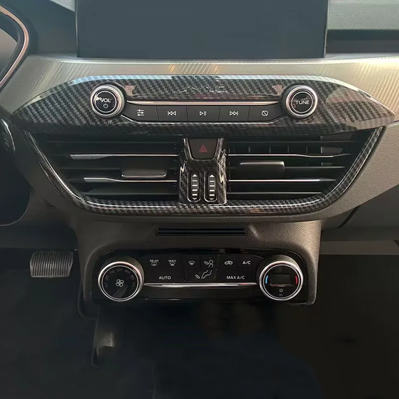 

Для Ford Focus 2019 2020 2021 аксессуары для переднего интерьера Автомобильная крышка для вентиляционного отверстия отделка автомобильный A/C наклейки на ветровое отверстие