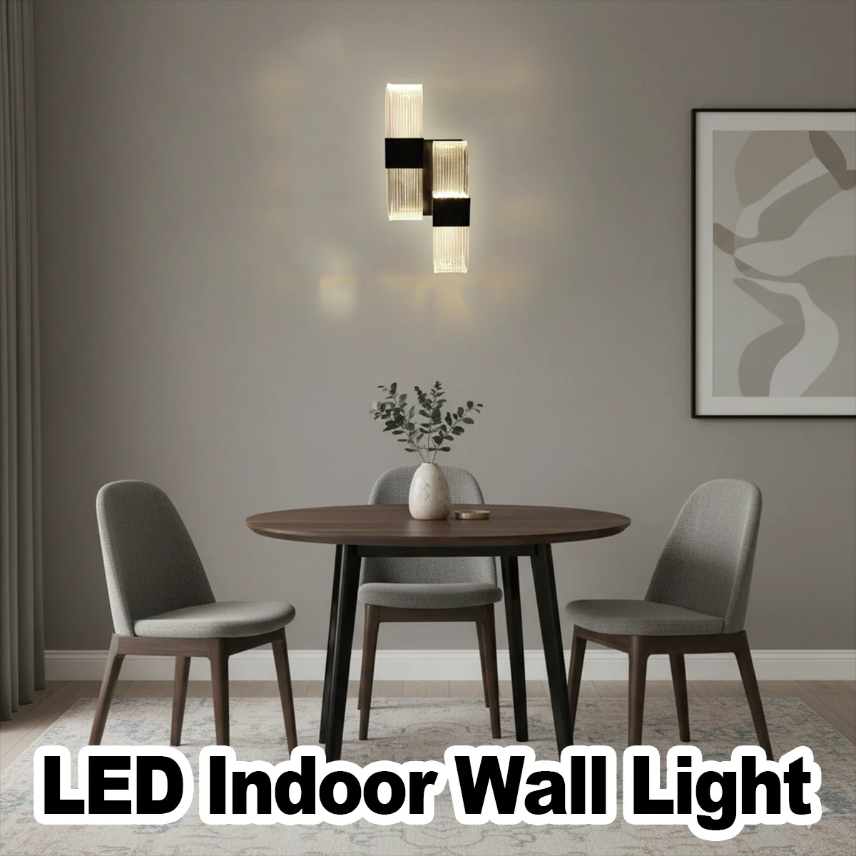 Led Wall Lamp U-shaped Double-headed Black Lamps Sconce Up-down Mounted Bed Side Interior Creative Home Indoor Modern Luxury For