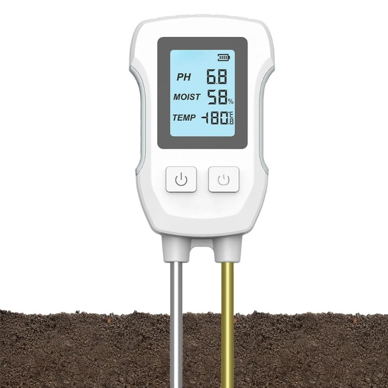 

New digital display three-in-one soil meter PH/temperature and humidity soil detector Orchard potted planting soils detection