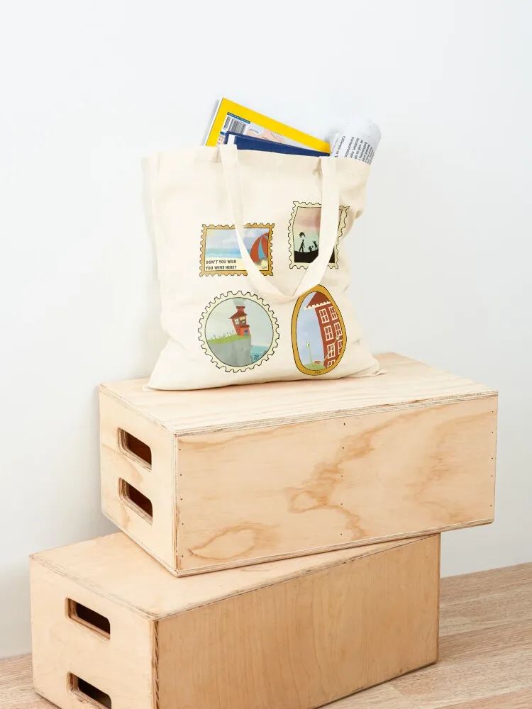 حقيبة تسوق للمتسوقين من House in the Cerulean Sea، حقيبة حمل لطيفة من القماش قابلة للطي في السوبر ماركت