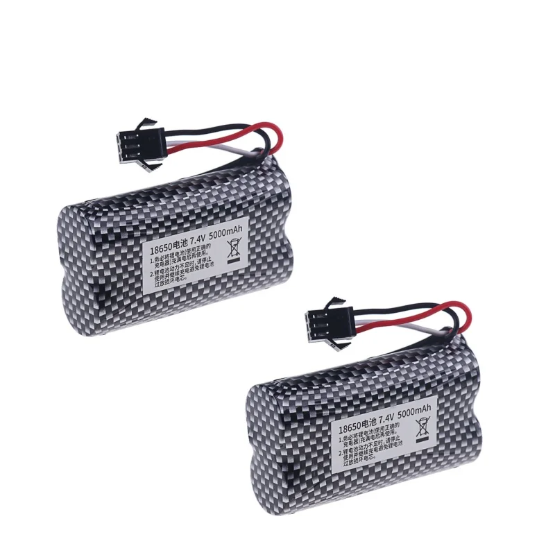 7.4V 5000mAh Batterijlader MN82 Afstandsbediening Auto Batterij MN128 MN78 LC79 voor Horloge Gebaar Sensing Twisted RC stunt auto SM3p
