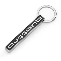Quattro LOGO Zinc Alloy Badge Keychain Car Emblem Keyring Key Holder For Audi A7 A3 A4 A6 A5 Q5 A1 Q7 Q3 Q4 TT SQ5 RSQ3 RSQ8 S3