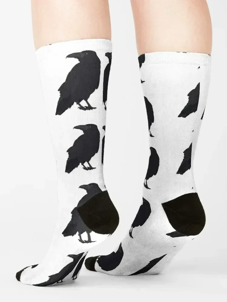 Common Raven - Corvus Corax Socks New year's anti-slip Heating sock cartoon Men Socks Women's