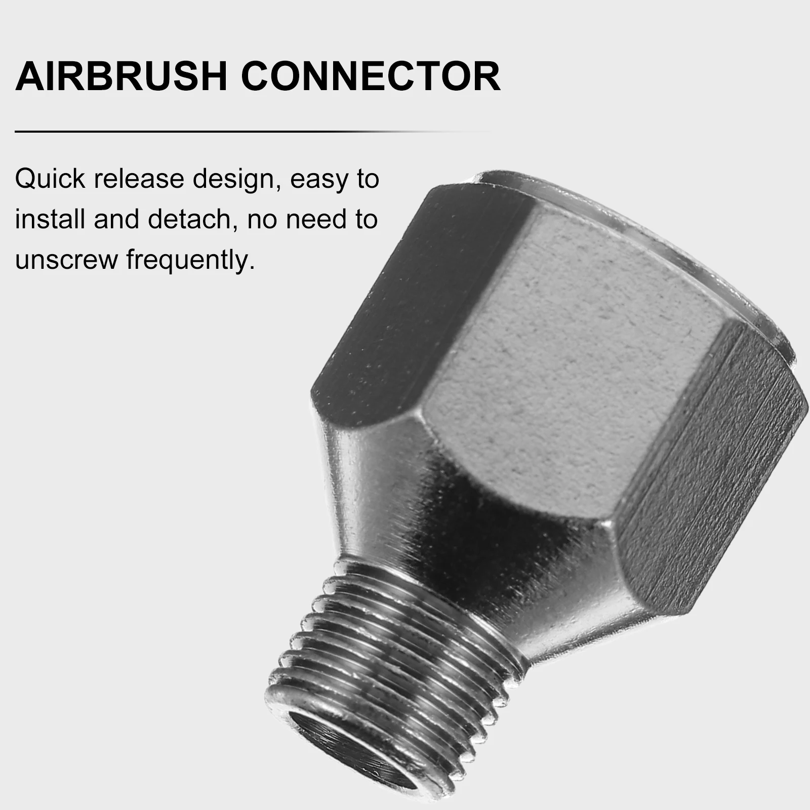 

Airbrush Adaptor Quick Release Connector Durable Rustproof Fitting for Hose Spray Painting Car Customization Commercial Art