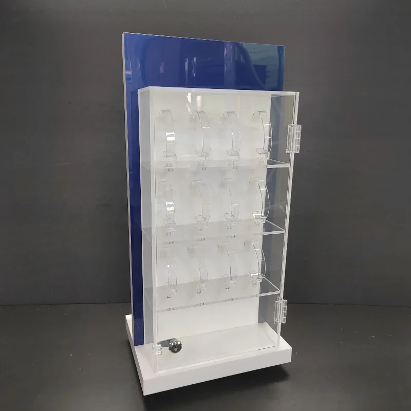 Acrylic Display Case Clear Acrylic Jewelry Cabinet Rotating Watch Store Goods commercial Display Racks