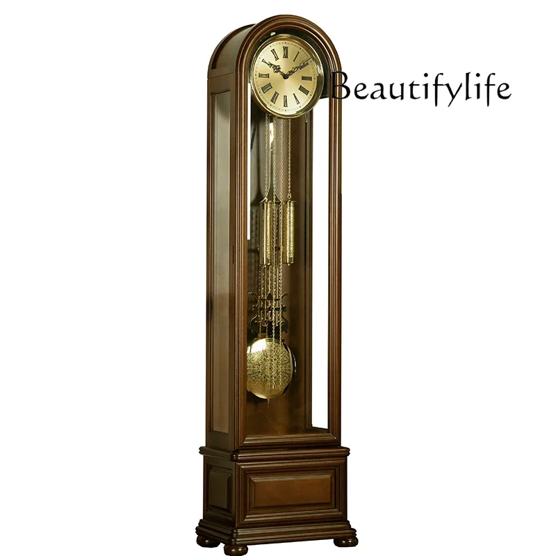 

Nordic advanced floor clock living room home new Chinese large seat clock retro vertical pendulum clock